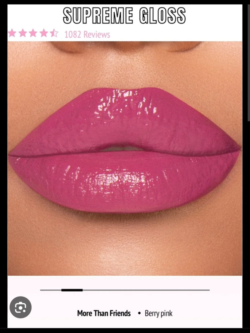 Jeffree Star Supreme Gloss High-Pigment Lip Gloss — More Than Friends NIB